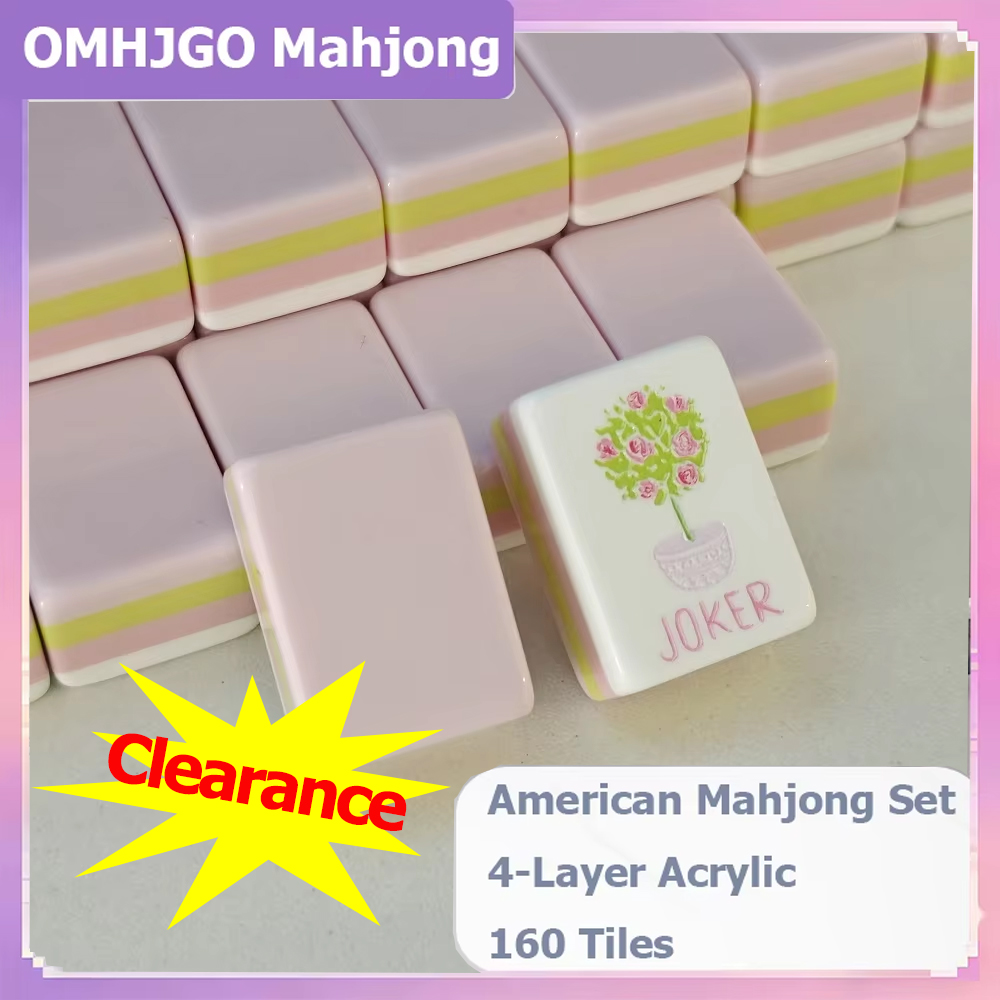 Board Game Mahjong - Set Mahjong Amerika Empat Lapis Akrilik
