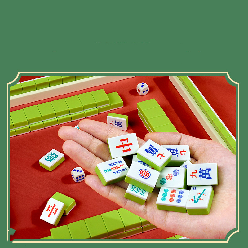 Board Game Mahjong - Set mahjong, mahjong portabel untuk perjalanan,