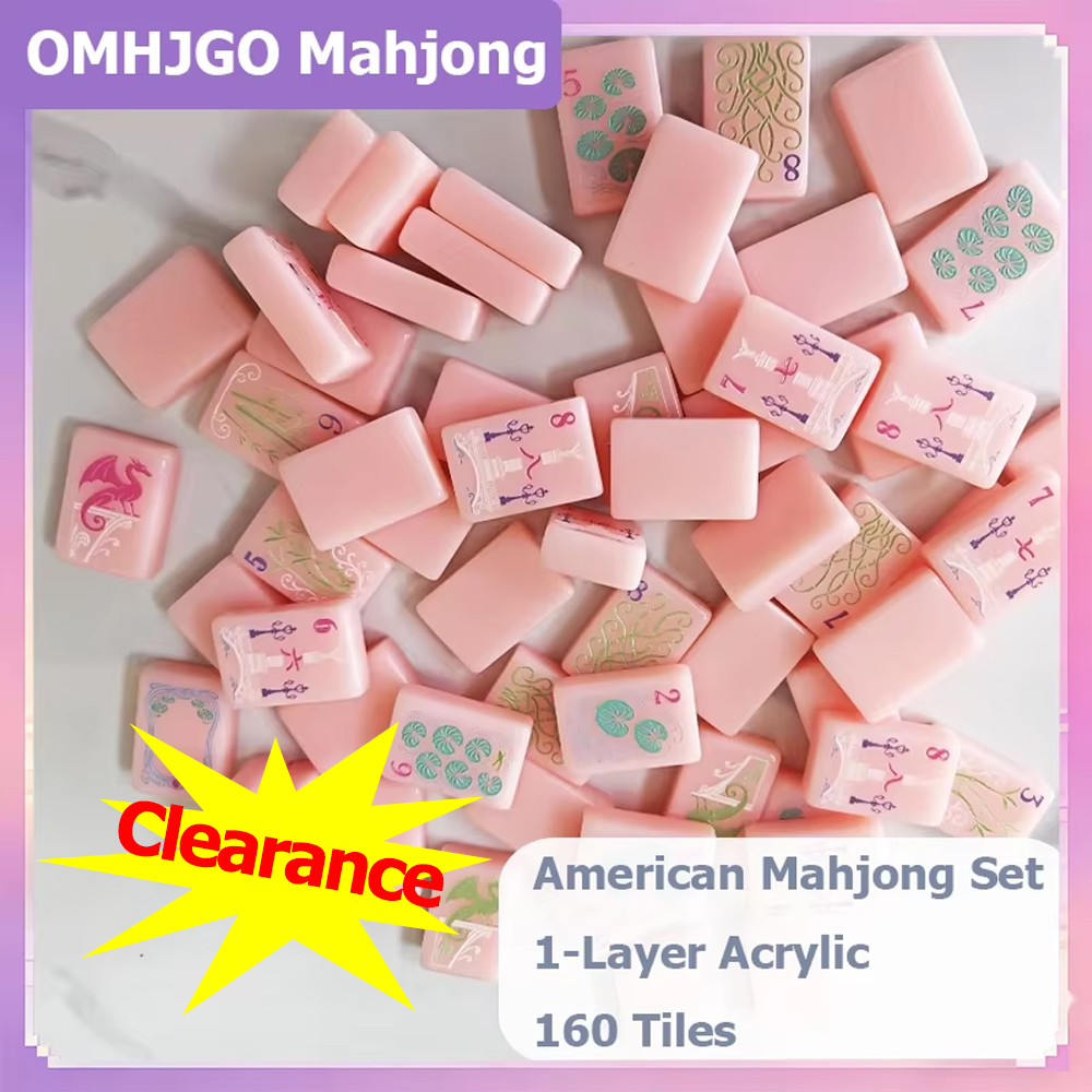Board Game Mahjong - Set Mahjong Amerika Lapisan Tunggal Warna