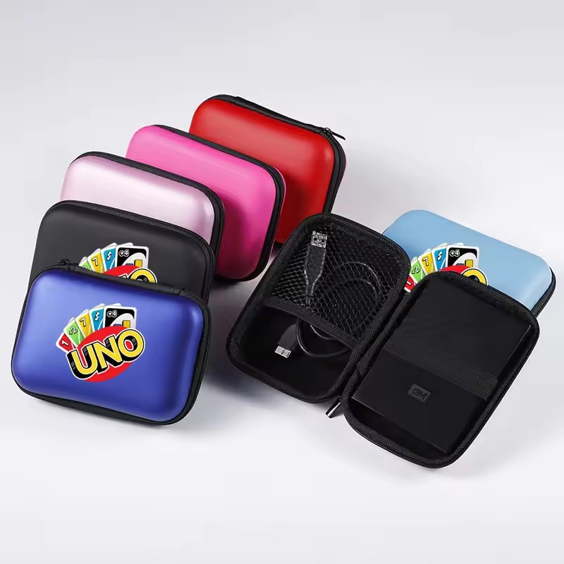 Cooperative Card Game - UNO Travel Zipper Box Tas Penyimpanan