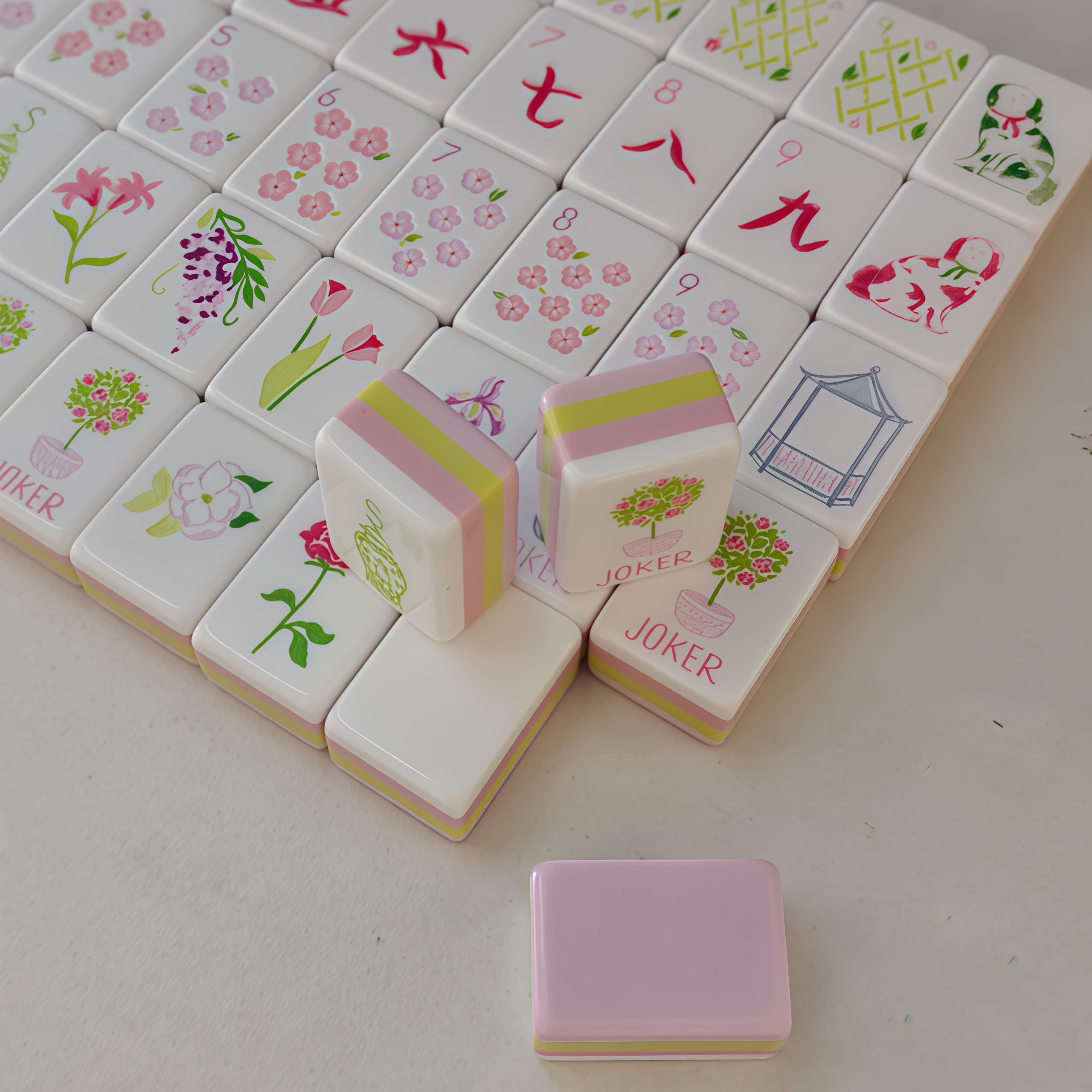 Set Mahjong Amerika Empat Lapi - Board Game Mahjong ulasan dan harga