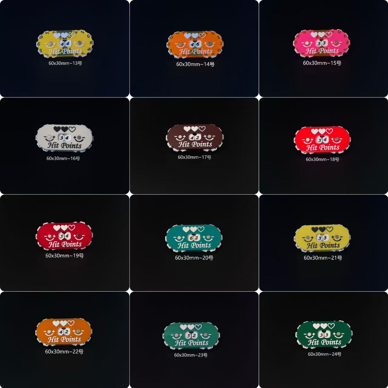 Pelacak kesehatan, 60x30mm Pre - Game Token Counter ulasan dan harga