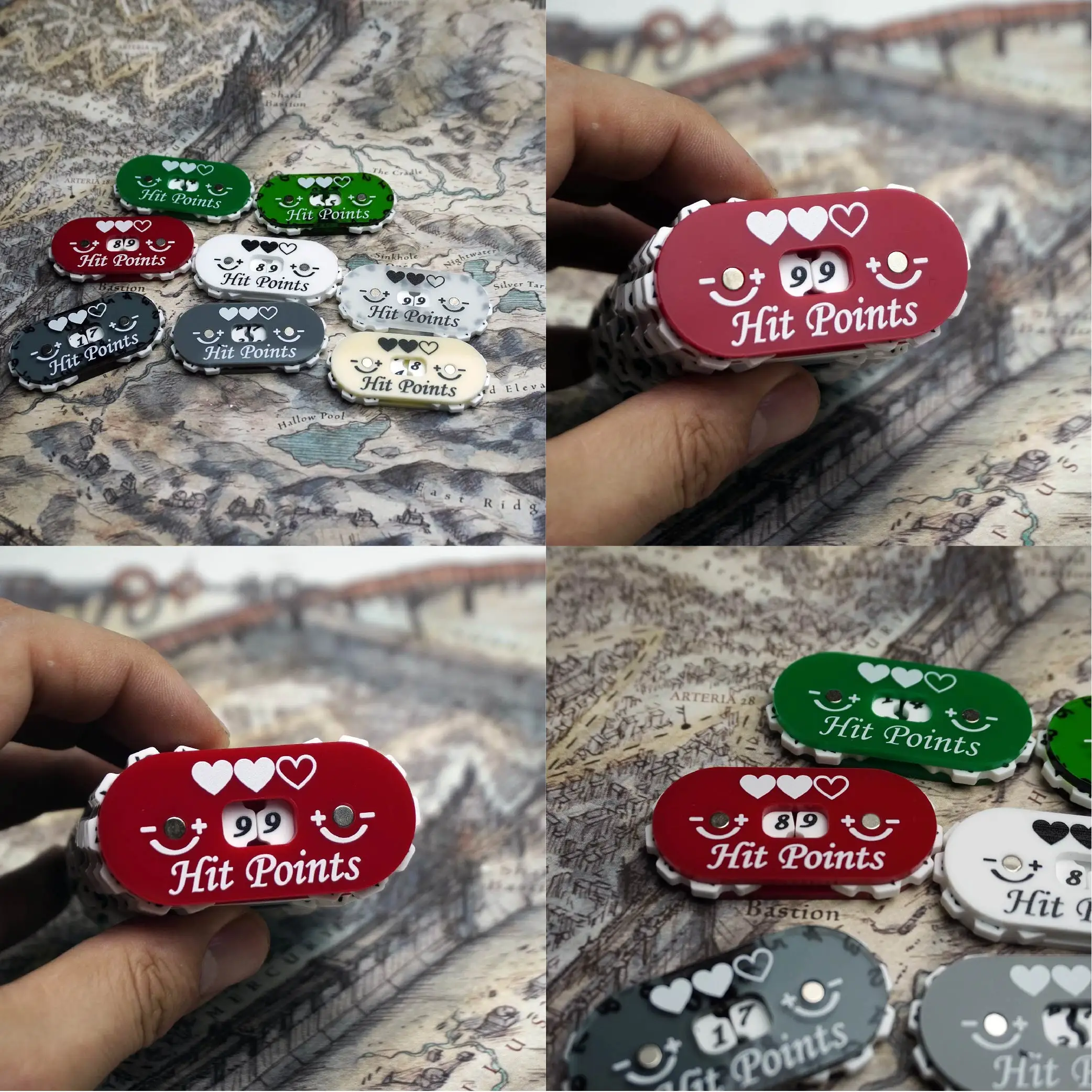 Pelacak kesehatan, 60x30mm Pre - Game Token Counter ulasan dan harga