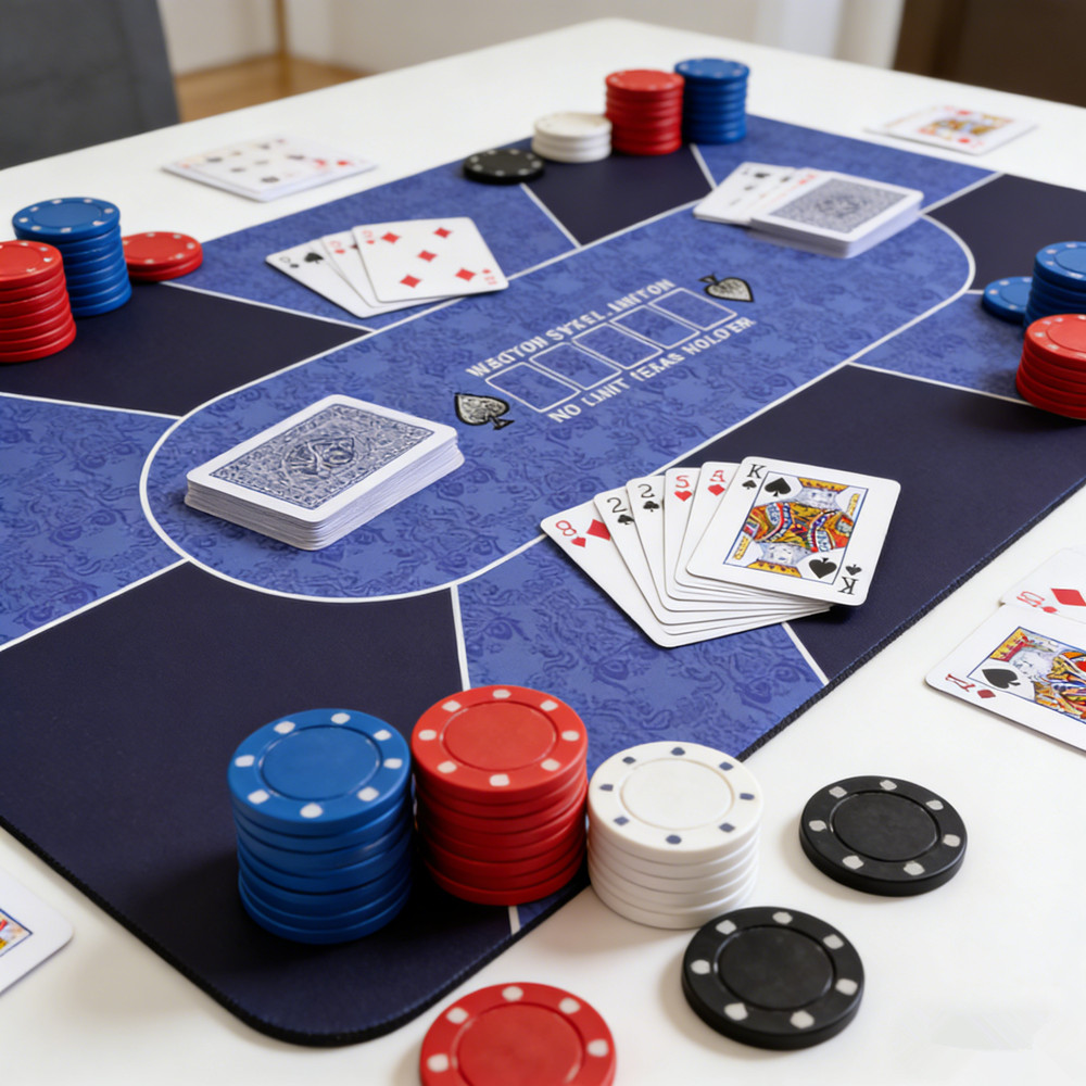 Alas Meja Poker Texas Hold'em  - Board Game Mahjong ulasan dan harga
