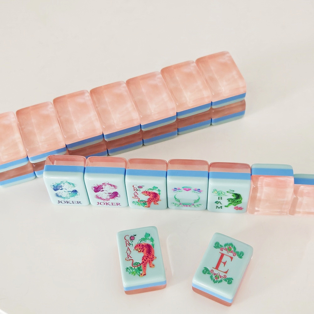 Set Mahjong Amerika Akrilik Me - Board Game Mahjong ulasan dan harga