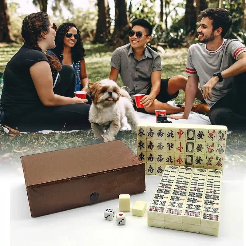 Set Permainan Mahjong Cina 144 - Board Game Mahjong ulasan dan harga