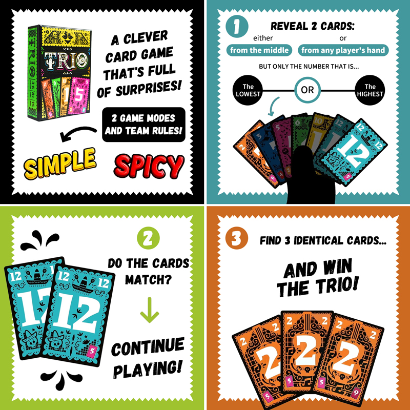 TRIO Permainan Kartu Strategis - Cooperative Card Game ulasan dan harga